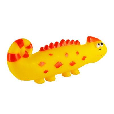 Игрушка из винила "Игуана желтая"  19х8см