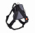 Шлейка нейлоновая с грудью  (разм. М) шея 60-70см, грудь 70-90см, фаст с блокировкой, серая